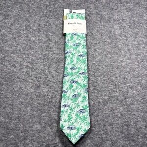 Goodfellow & Co Light Green Palm Tree and Navy Vintage Car Tie
